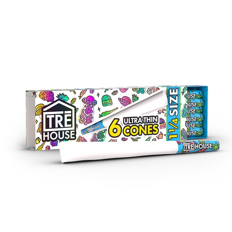 1¼” Ultra Thin Preroll Cones – 6ct – 3pk Bundle - Image 2