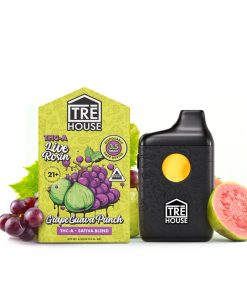 TreHouse Grape Guava Punch Sativa Live Rosin THCA Vape Pen