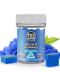 TreHouse Blue Raspberry Delta 9 Gummies