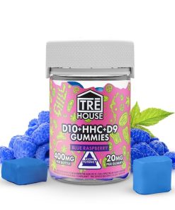 TreHouse Blue Raspberry D9-D10-HHC Gummies