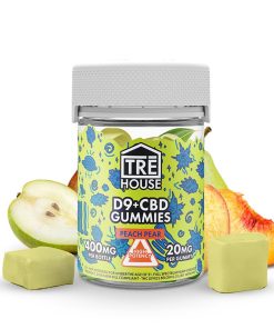 TreHouse Peach Pear D9+CBD Gummies