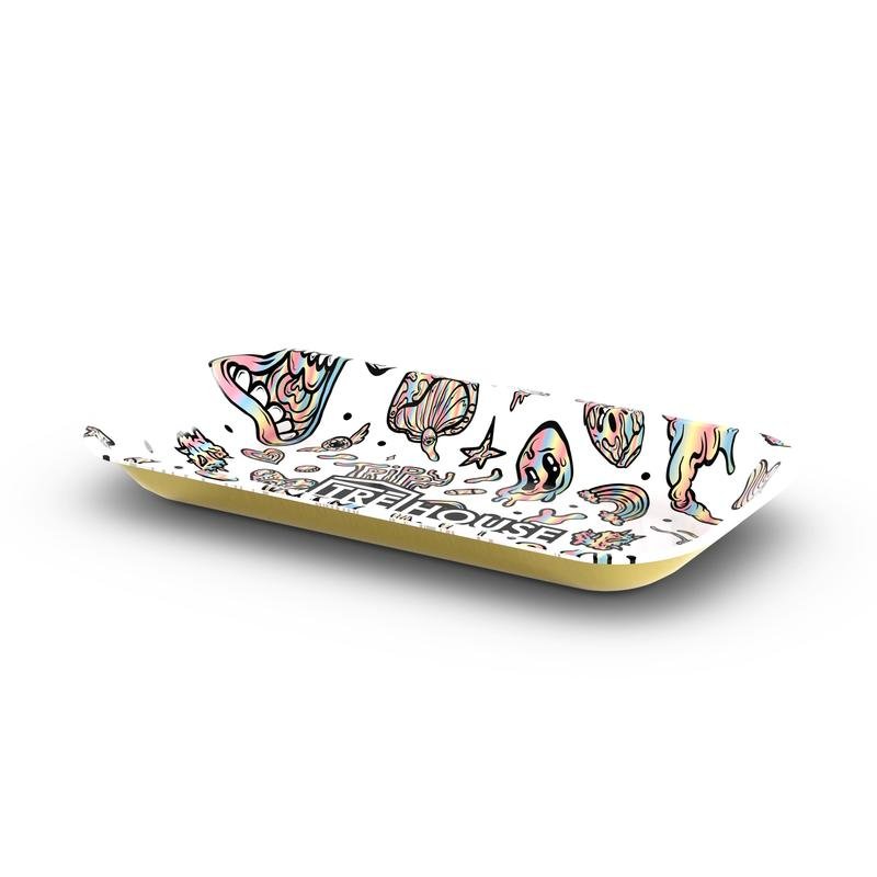 Metal Rolling Tray – White - Image 2