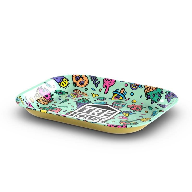 Metal Rolling Tray – Green - Image 3