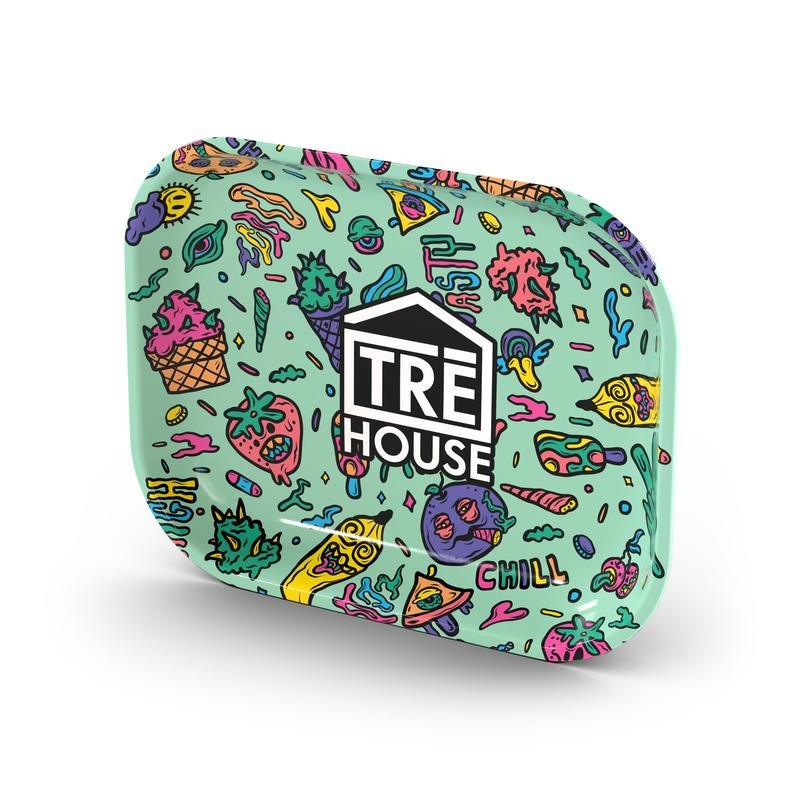 Metal Rolling Tray – Green - Image 4