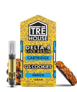 TreHouse Live Resin Delta 8 Cartridge – GS Cookies – Indica 1g