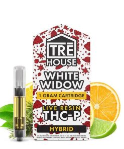 TreHouse Live Resin THC-P Cartridge – White Widow – Hybrid 1g