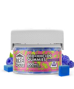 Alternative view of TreHouse Blue Raspberry D9-D10-HHC Gummies