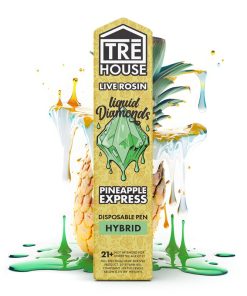 TreHouse Live Rosin Liquid Diamonds Vape Pen + D8 + D9 + D10 + HHC + THCP – Pineapple Express – Hybrid – 2g
